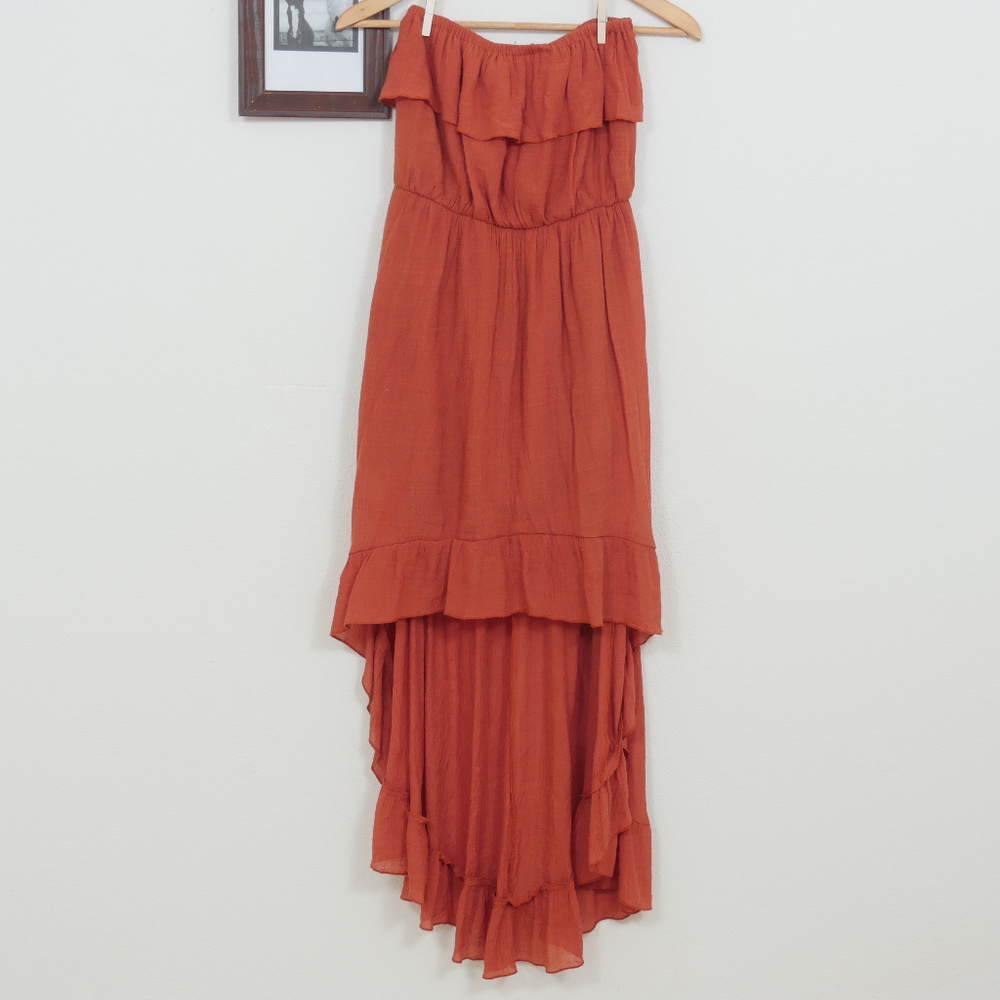 Strapless Hi Low Dress